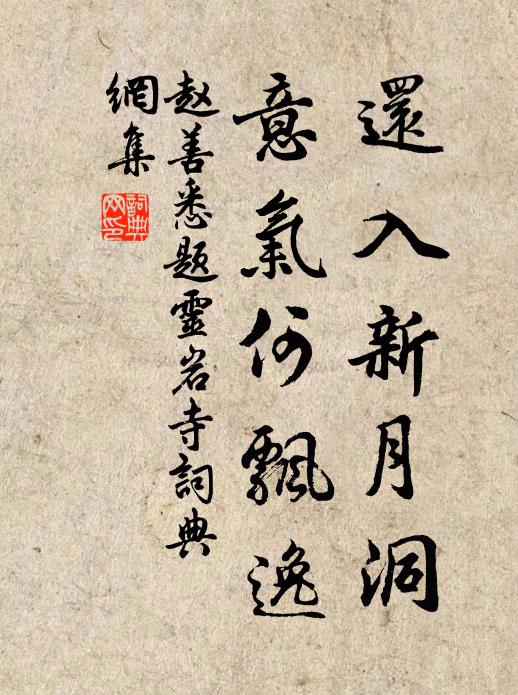 赵善悉还入新月洞，意气何飘逸书法作品欣赏