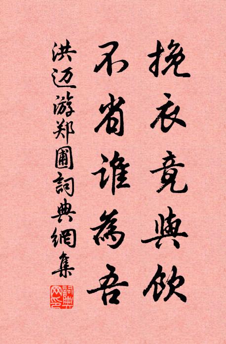 洪迈挽衣竟与饮，不省谁为吾书法作品欣赏