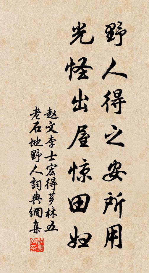 赵文野人得之安所用，光怪出屋惊田妇书法作品欣赏