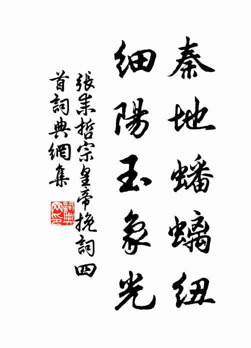 张耒秦地蟠螭纽，细阳玉象光书法作品欣赏