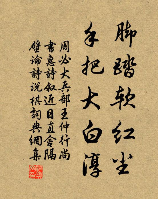 周必大脚踏软红尘，手把大白淳书法作品欣赏