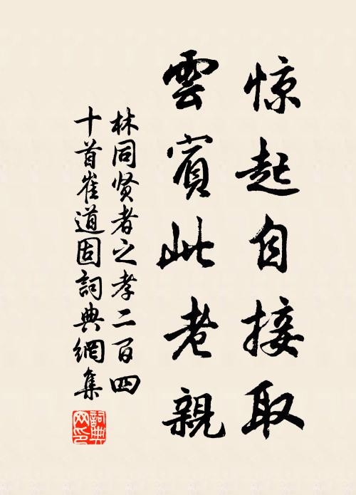 林同惊起自接取，云宾此老亲书法作品欣赏