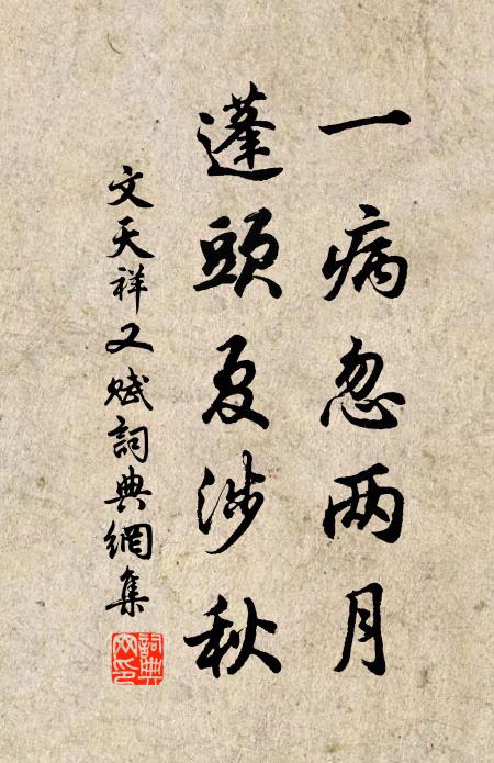 文天祥一病忽两月，蓬头夏涉秋书法作品欣赏