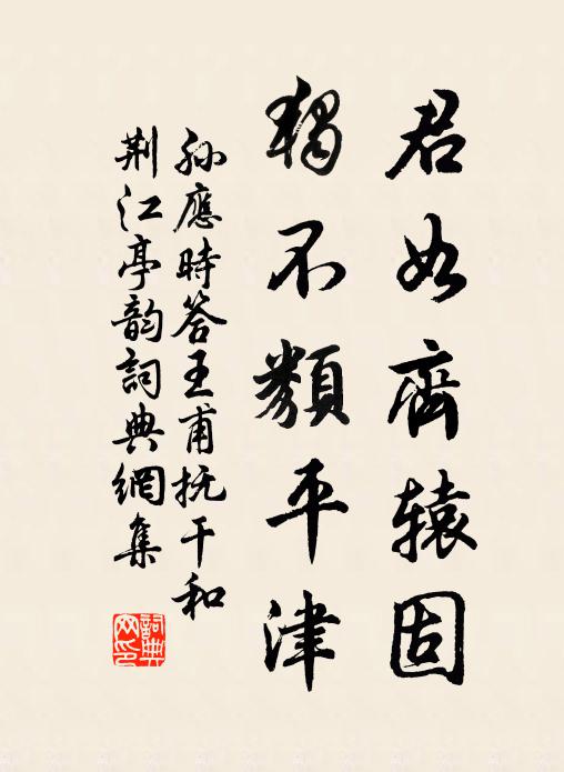 孙应时君如齐辕固，独不类平津书法作品欣赏