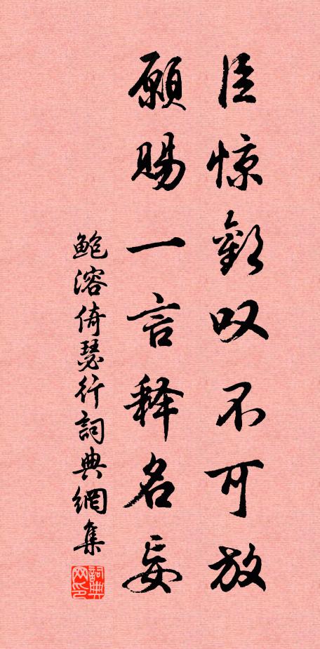 鲍溶臣惊欢叹不可放，愿赐一言释名妄书法作品欣赏