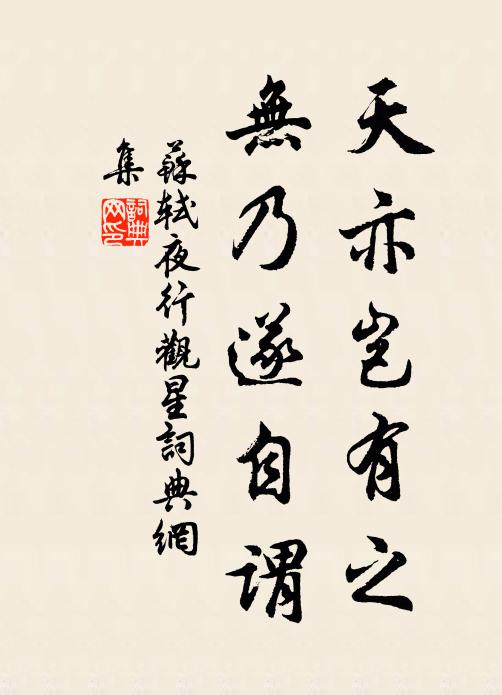 苏轼天亦岂有之，无乃遂自谓书法作品欣赏