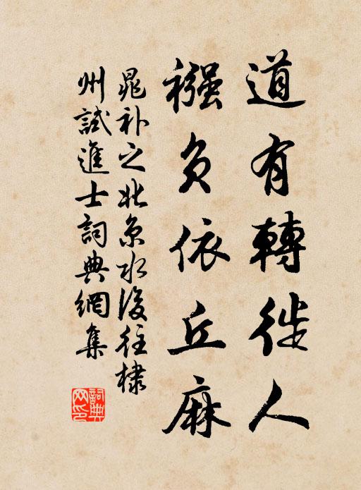晁补之道有转徙人，襁负依丘麻书法作品欣赏