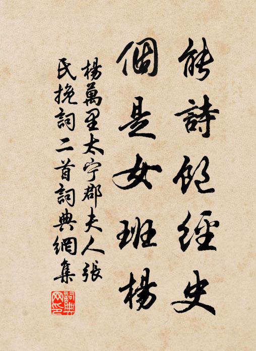 杨万里能诗饱经史，个是女班杨书法作品欣赏