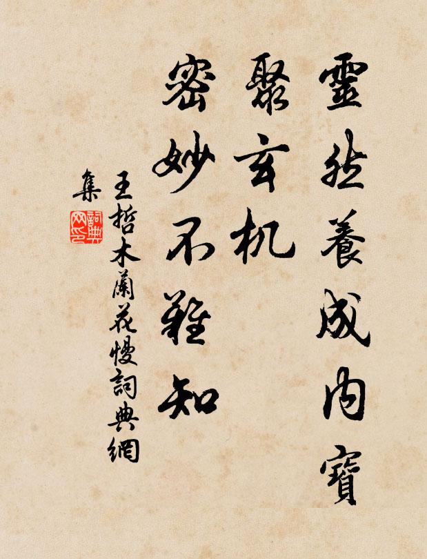 王哲灵然养成内宝，聚玄机、密妙不难知书法作品欣赏
