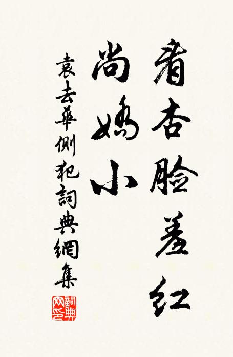 袁去华看杏脸羞红、尚娇小书法作品欣赏