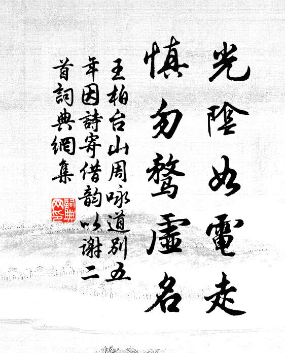 王柏光阴如电走，慎勿骛虚名书法作品欣赏