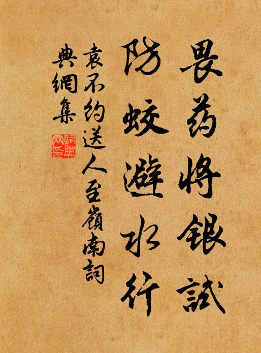 袁不约畏药将银试，防蛟避水行书法作品欣赏