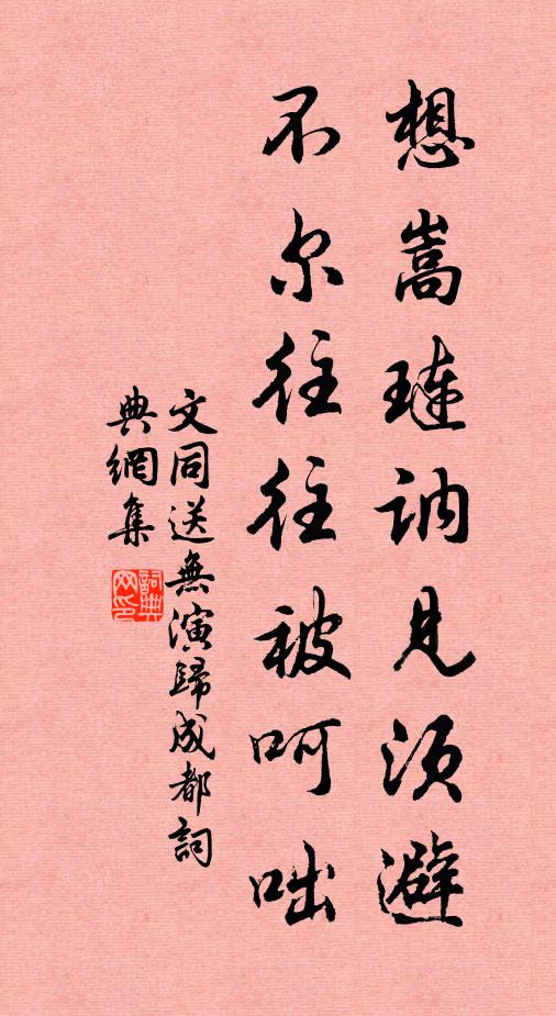 文同想嵩琏讷见须避，不尔往往被呵咄书法作品欣赏