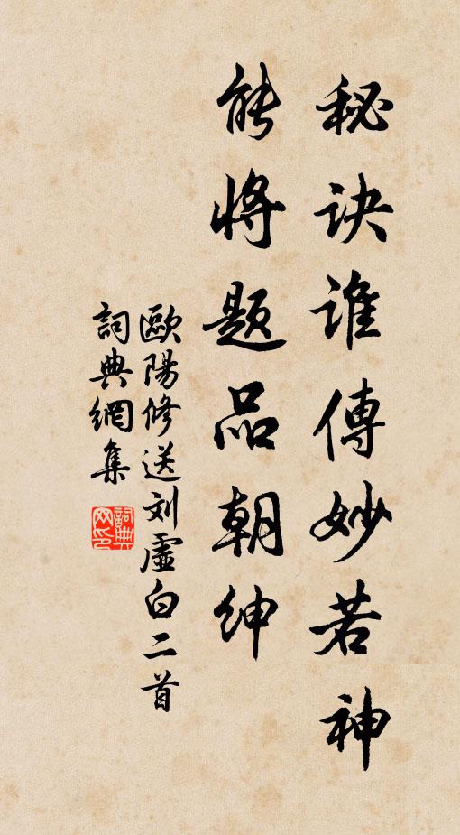 欧阳修秘诀谁传妙若神，能将题品◇朝绅书法作品欣赏