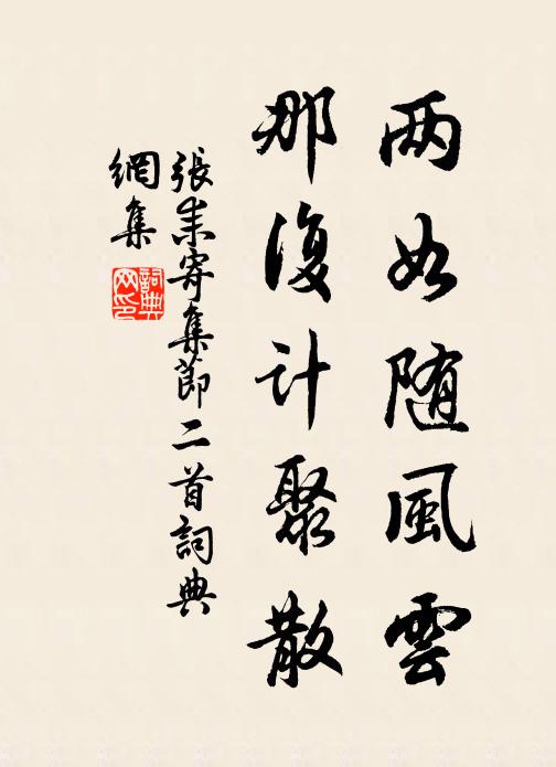 张耒两如随风云，那复计聚散书法作品欣赏