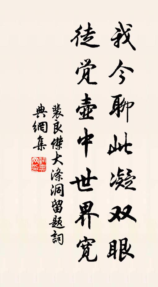 裴良杰我今聊此凝双眼，徒觉壶中世界宽书法作品欣赏