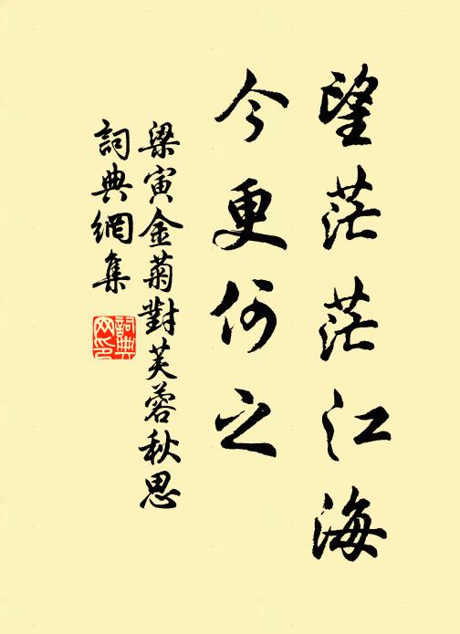 梁寅望茫茫江海，今更何之书法作品欣赏