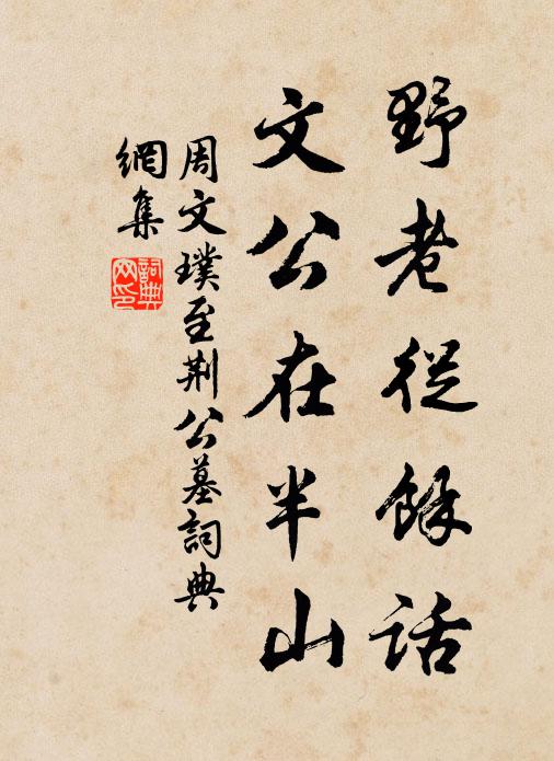 周文璞野老从余话，文公在半山书法作品欣赏