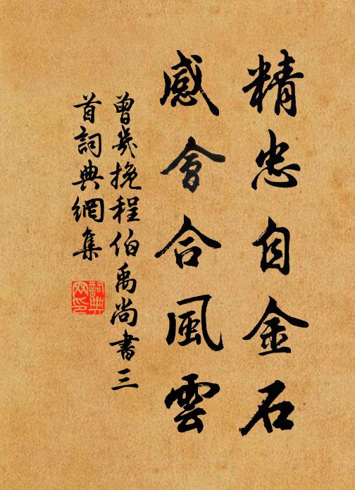曾几精忠自金石，感会合风云书法作品欣赏