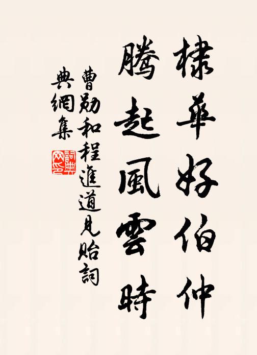 曹勋棣华好伯仲，腾起风云时书法作品欣赏