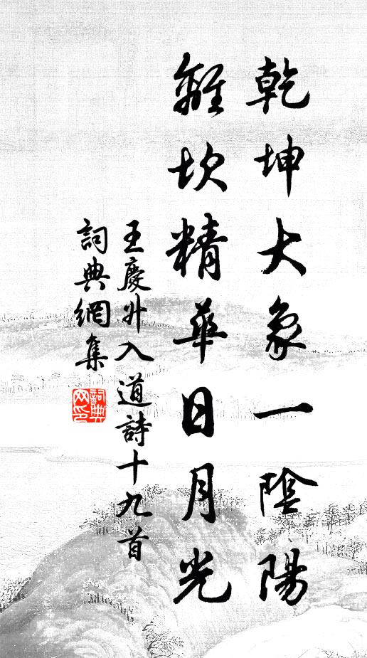 王庆升乾坤大象一阴阳，离坎精华日月光书法作品欣赏