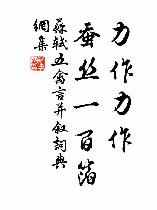 苏轼力作力作，蚕丝一百箔书法作品欣赏