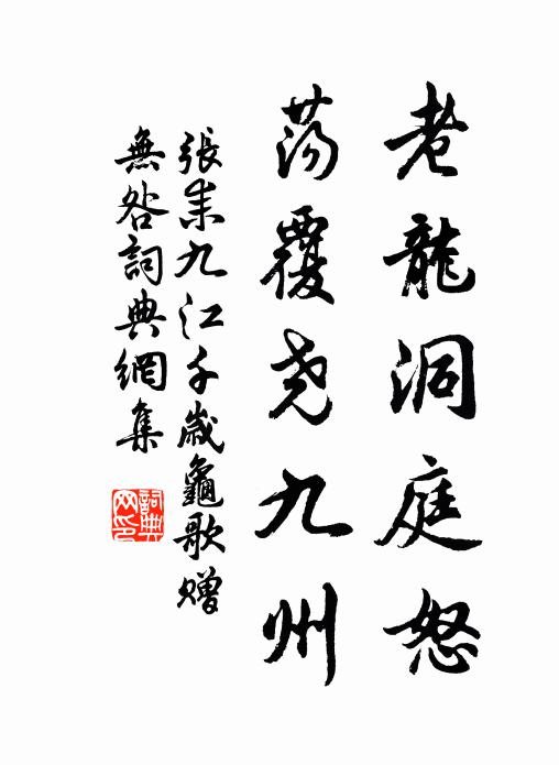 张耒老龙洞庭怒，荡覆尧九州书法作品欣赏