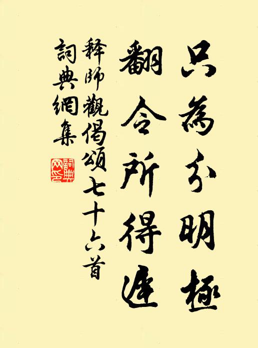 释师观只为分明极，翻令所得迟书法作品欣赏