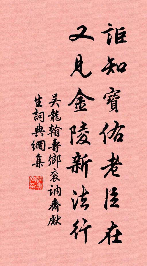 吴龙翰讵知宝佑老臣在，又见金陵新法行书法作品欣赏