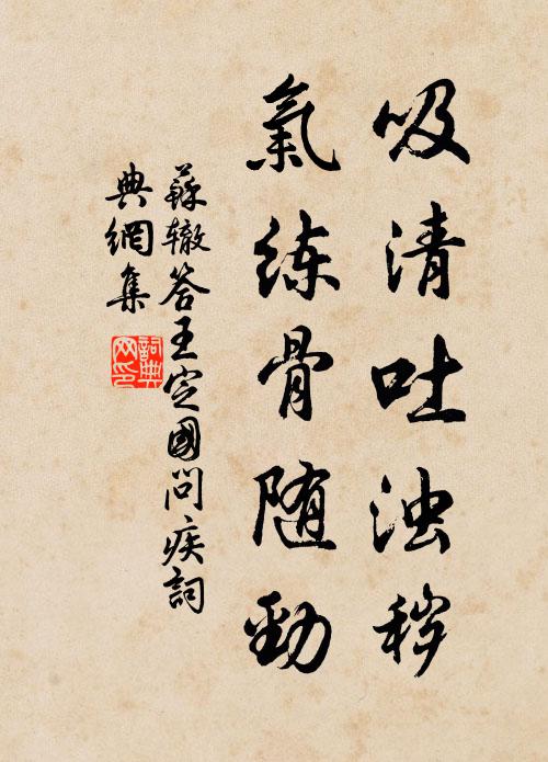 苏辙吸清吐浊秽，气练骨随劲书法作品欣赏