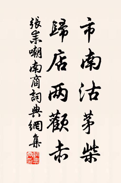 张耒市南沽茅柴，归店两颧赤书法作品欣赏