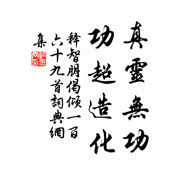释智朋真灵无功，功超造化书法作品欣赏