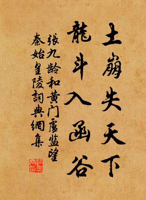 张九龄土崩失天下，龙斗入函谷书法作品欣赏