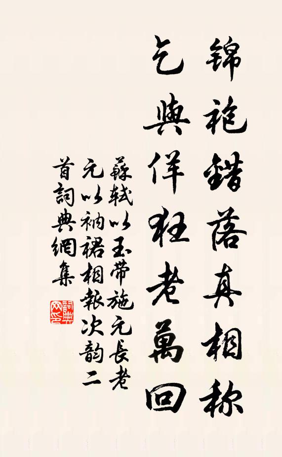 苏轼锦袍错落真相称，乞与佯狂老万回书法作品欣赏
