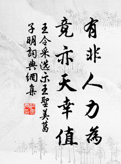 王令有非人力为,竟亦天幸值书法作品欣赏