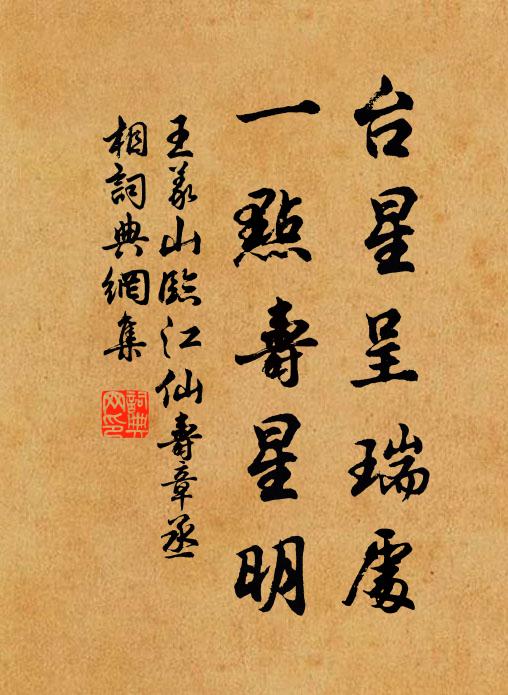 王义山台星呈瑞处，一点寿星明书法作品欣赏
