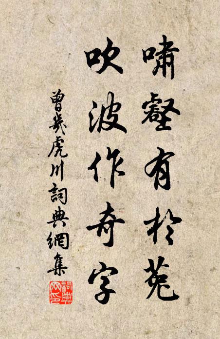 曾几啸壑有於菟，吹波作奇字书法作品欣赏