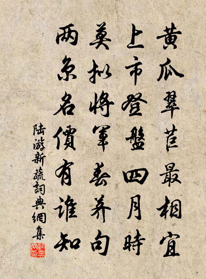 陆游新蔬书法作品欣赏