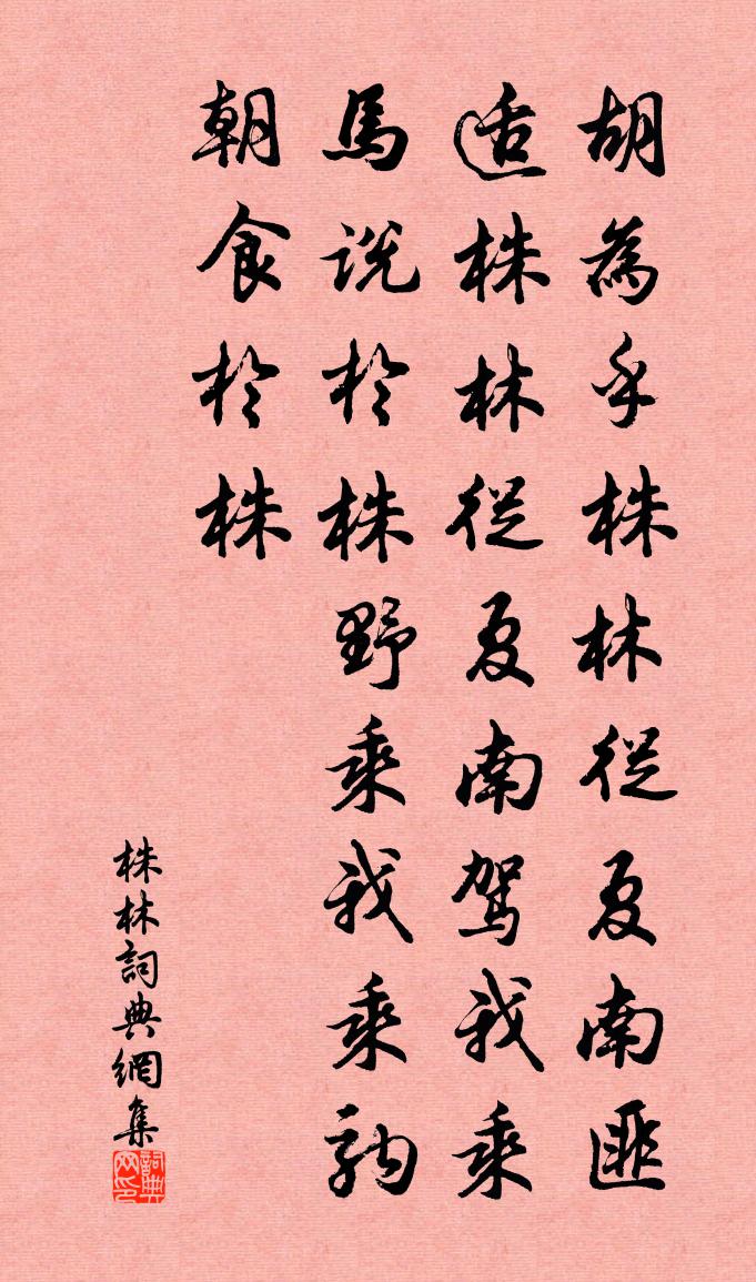 佚名株林书法作品欣赏