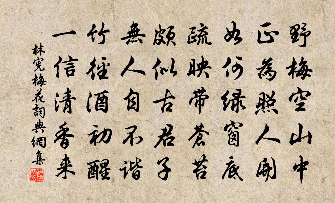 林宪梅花书法作品欣赏