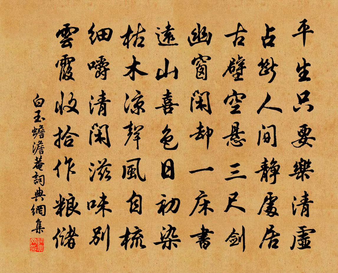 白玉蟾澹菴书法作品欣赏
