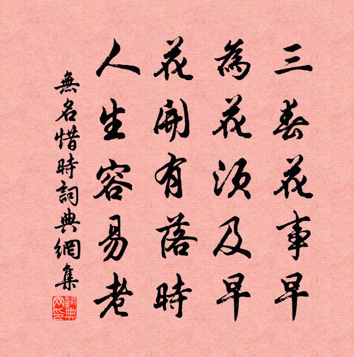 佚名惜时书法作品欣赏