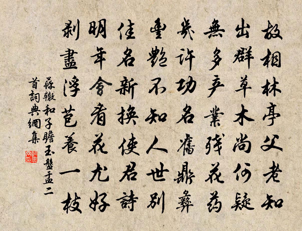 苏辙和子瞻玉盘盂二首书法作品欣赏