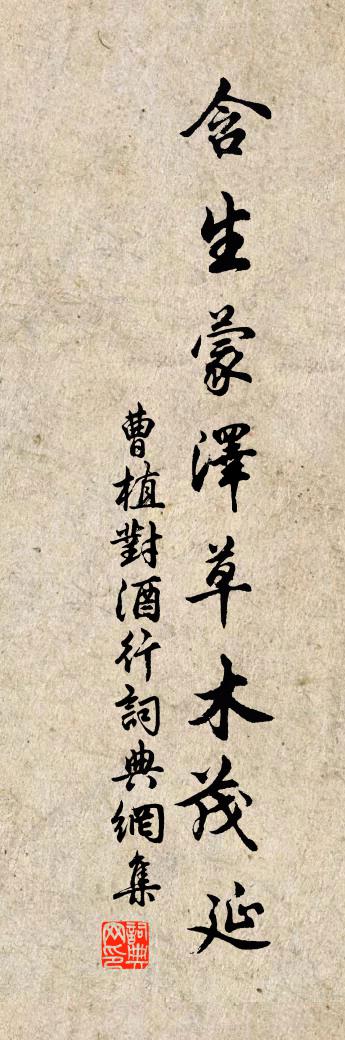 曹植对酒行书法作品欣赏