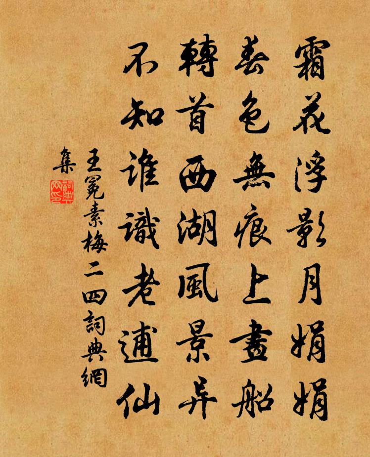 王冕素梅 二四书法作品欣赏