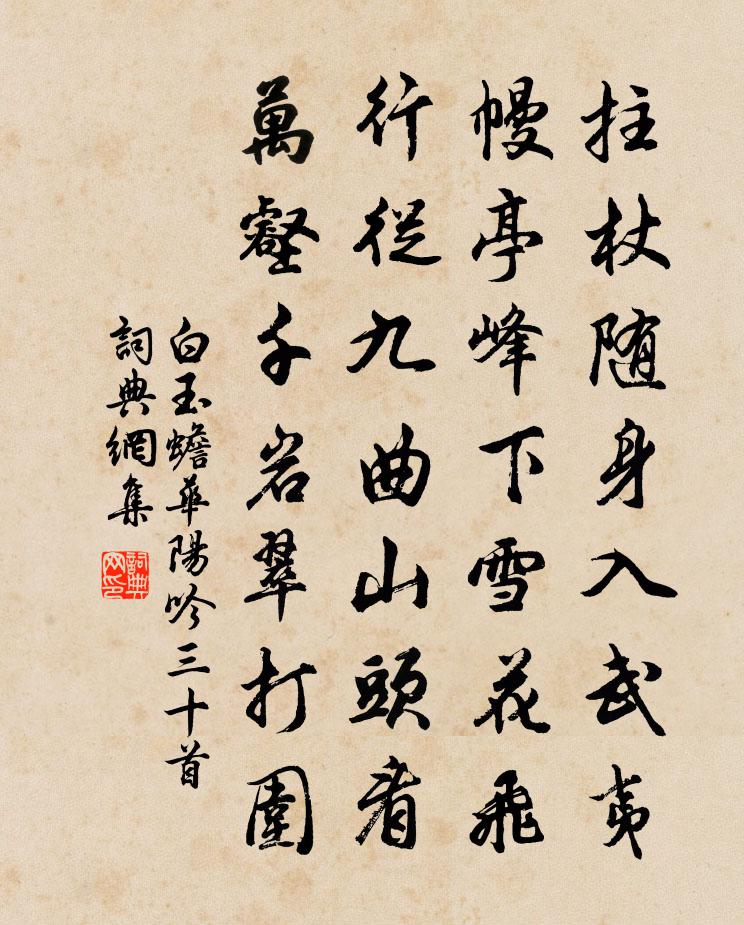 白玉蟾华阳吟三十首书法作品欣赏