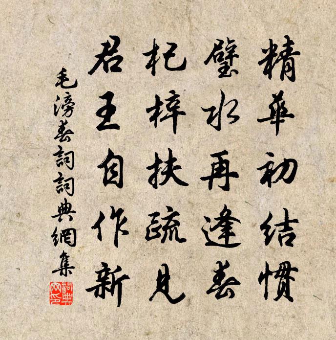 毛滂春词书法作品欣赏