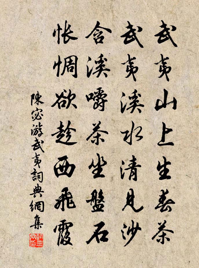 陈宓游武夷书法作品欣赏