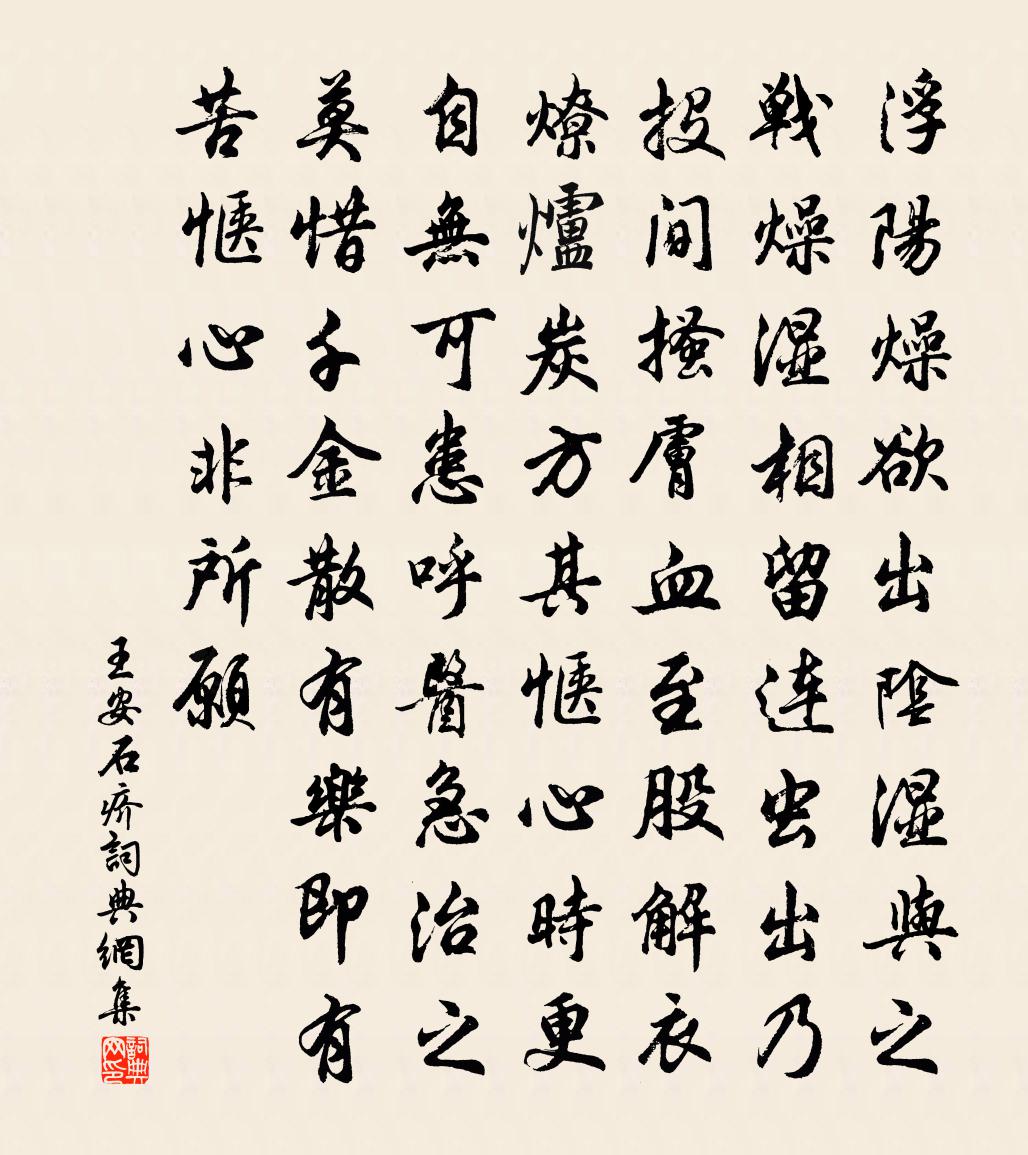 王安石疥书法作品欣赏