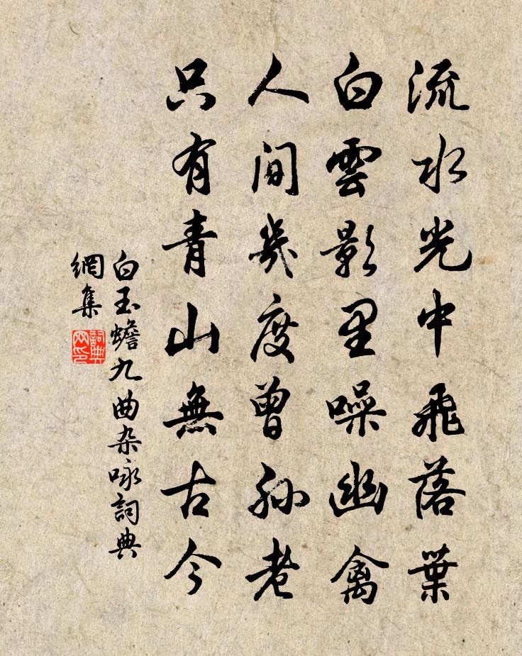 白玉蟾九曲杂咏书法作品欣赏